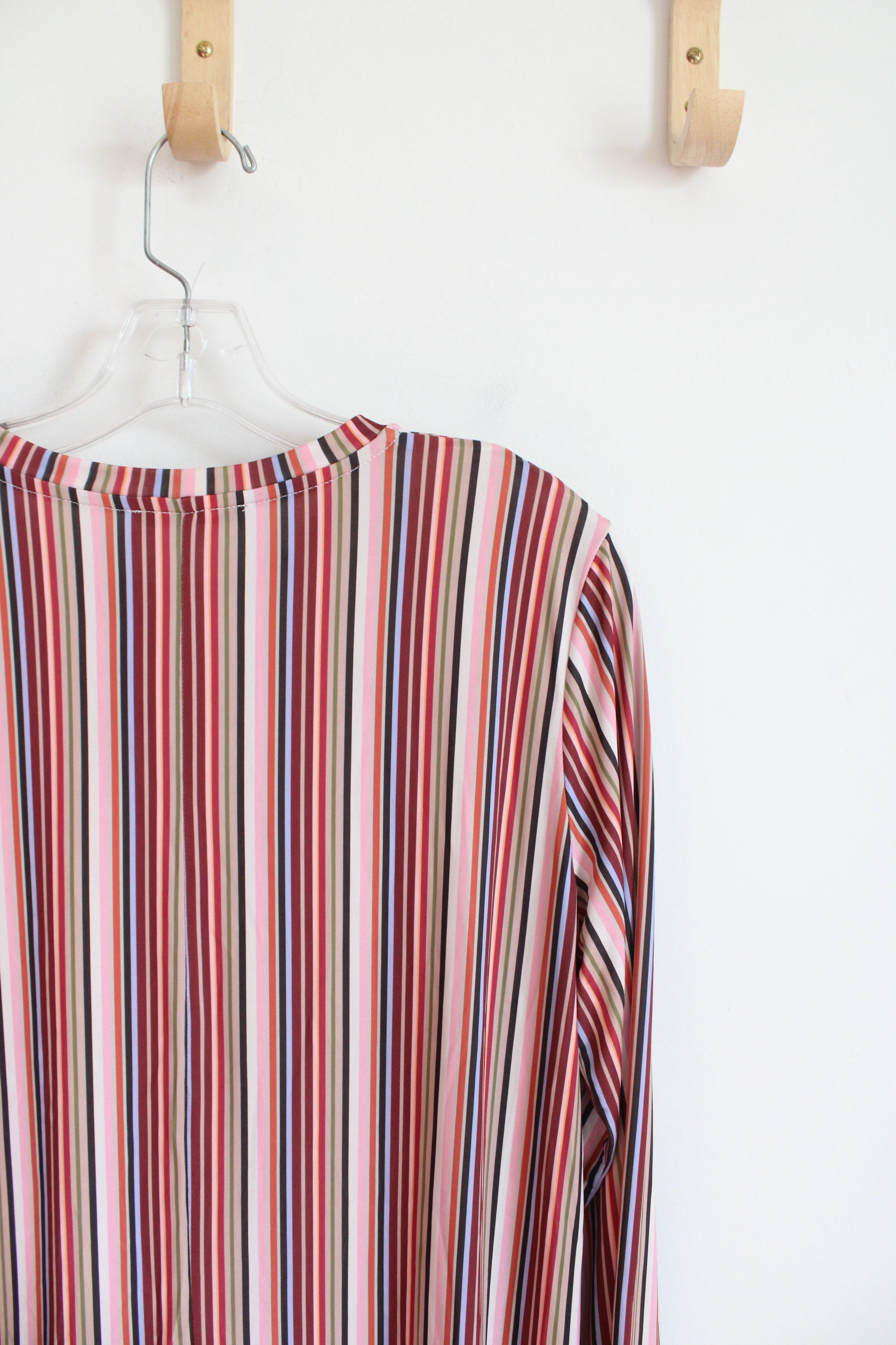 Zara Multi-Colored Striped Long Sleeved Dress | S