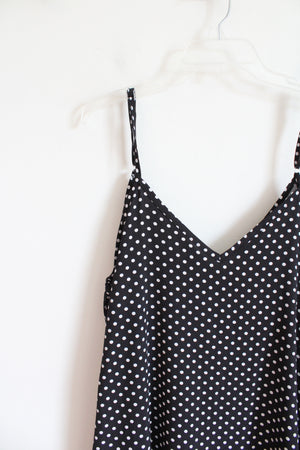 Exlura Black & White Polka Dot Maxi Dress | XL