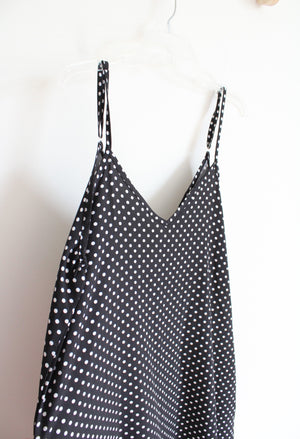 Exlura Black & White Polka Dot Maxi Dress | XL