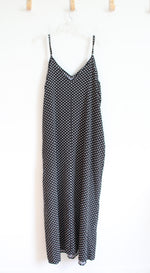 Exlura Black & White Polka Dot Maxi Dress | XL