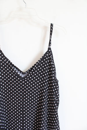 Exlura Black & White Polka Dot Maxi Dress | XL