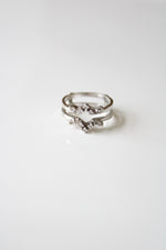 14KT White Gold Enhancer Ring | Size 6