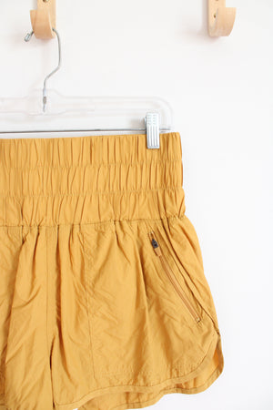 F Movement Mustard Yellow High Waisted Athletic Shorts | L