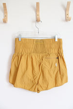 F Movement Mustard Yellow High Waisted Athletic Shorts | L