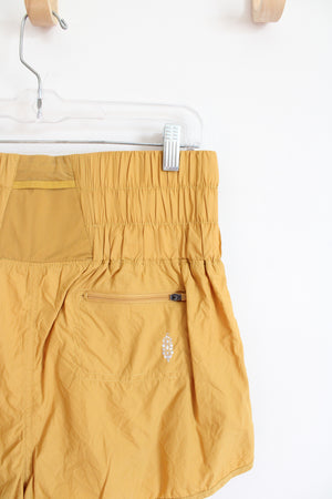 F Movement Mustard Yellow High Waisted Athletic Shorts | L