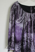 Dressbarn Purple Shimmer Blouse | XL