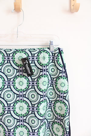 NEW Golftini Mint Julep Green & Navy Patterned Skort | 6