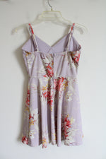 Trixxi Light Purple Floral Dress | S