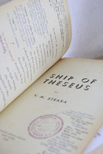 Ship Of Theseus By V.M. Straka J.J. Abrams Winged Shoes Press