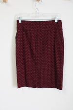 NEW Margaret Burgundy Stretch Pencil Skirt | S