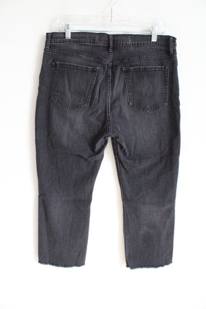 Old Navy Flare Ankle Black Denim Jeans | 14