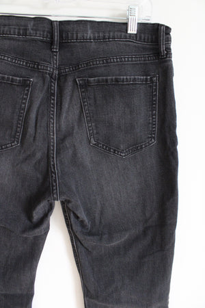 Old Navy Flare Ankle Black Denim Jeans | 14