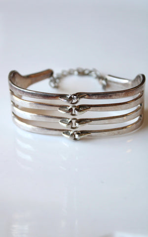 Silver Fork Cuff Bracelet