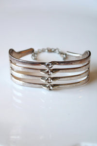 Silver Fork Cuff Bracelet