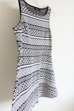 Apt. 9 Black & White Patterned Dress | M