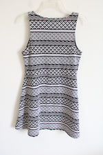 Apt. 9 Black & White Patterned Dress | M