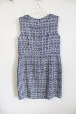 Tahari Blue & White Dress | 12 Petite