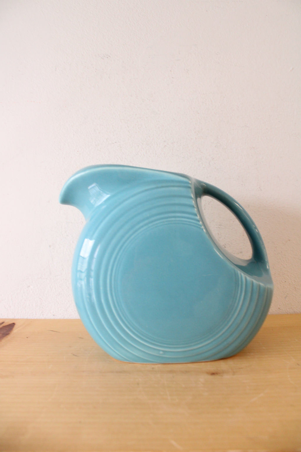 Fiestaware Turquoise Disc Pitcher