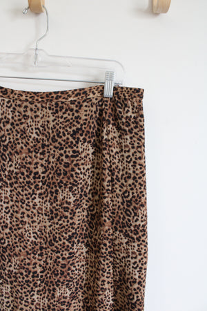 Emma James Flowy Leopard Print Skirt | 4 Petite