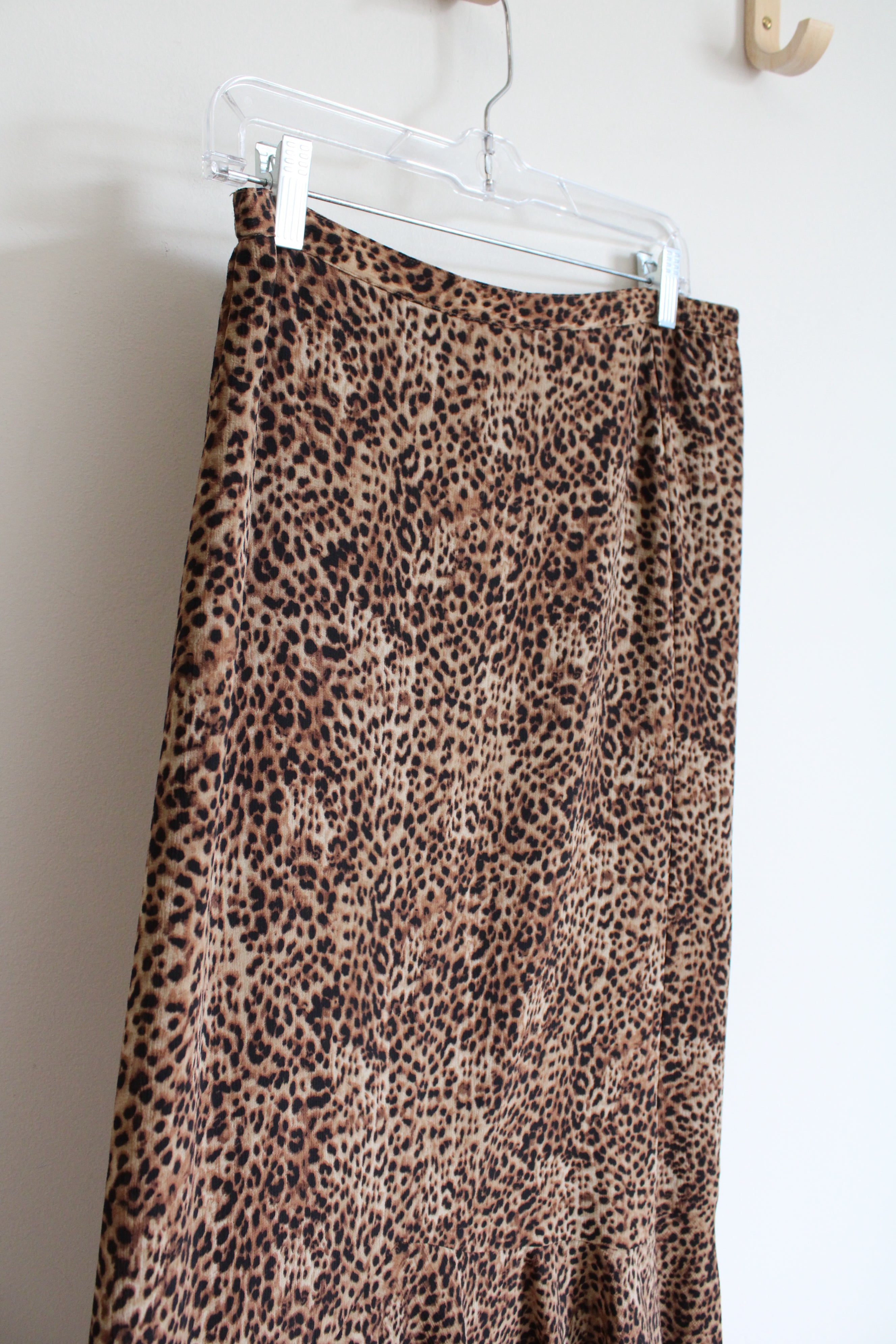 Emma James Flowy Leopard Print Skirt | 4 Petite