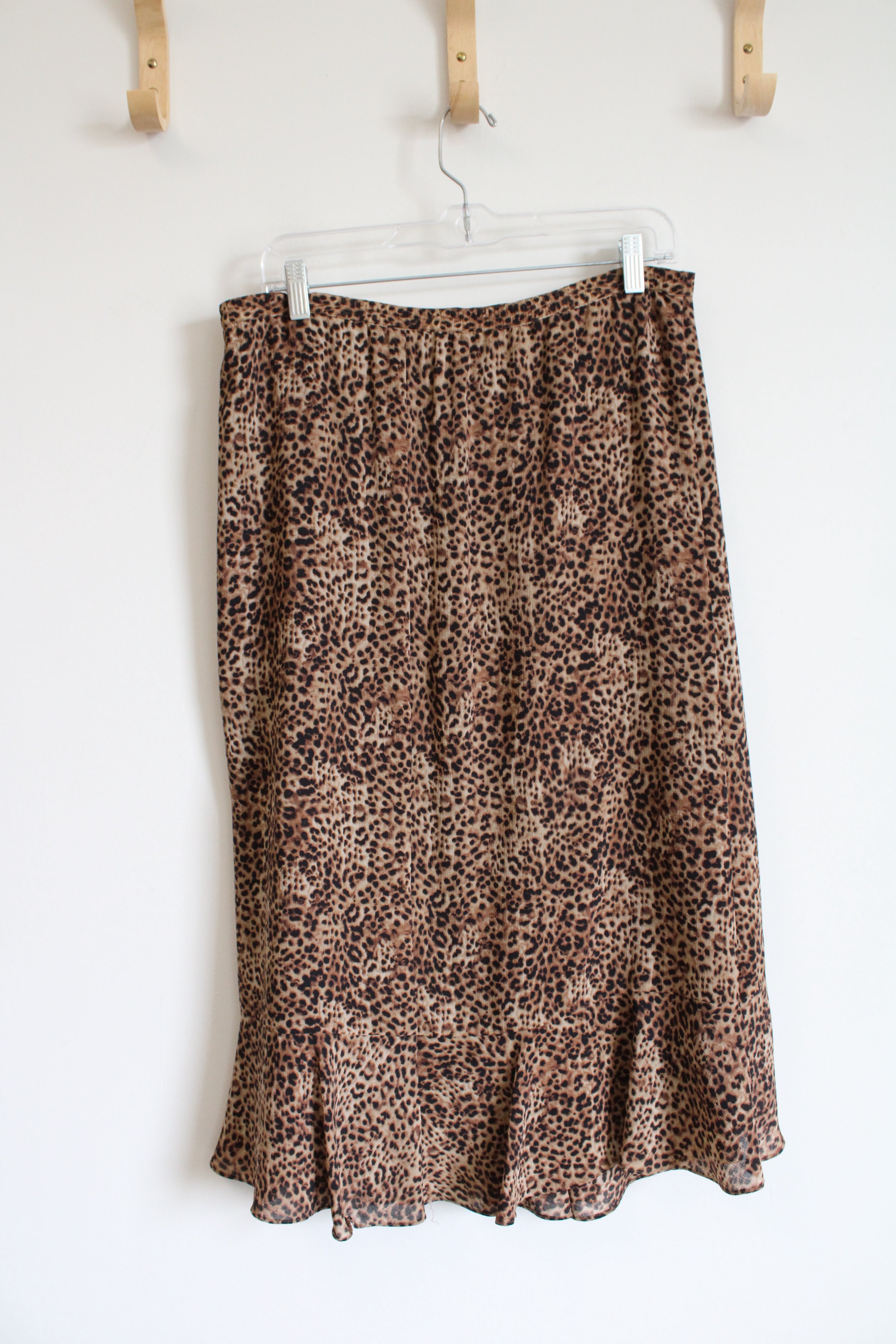 Emma James Flowy Leopard Print Skirt | 4 Petite