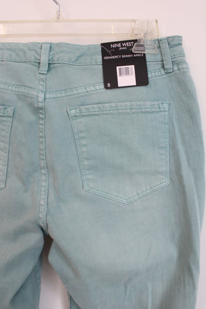 NEW Nine West Gramercy Skinny Ankle Blue Jeans | 8