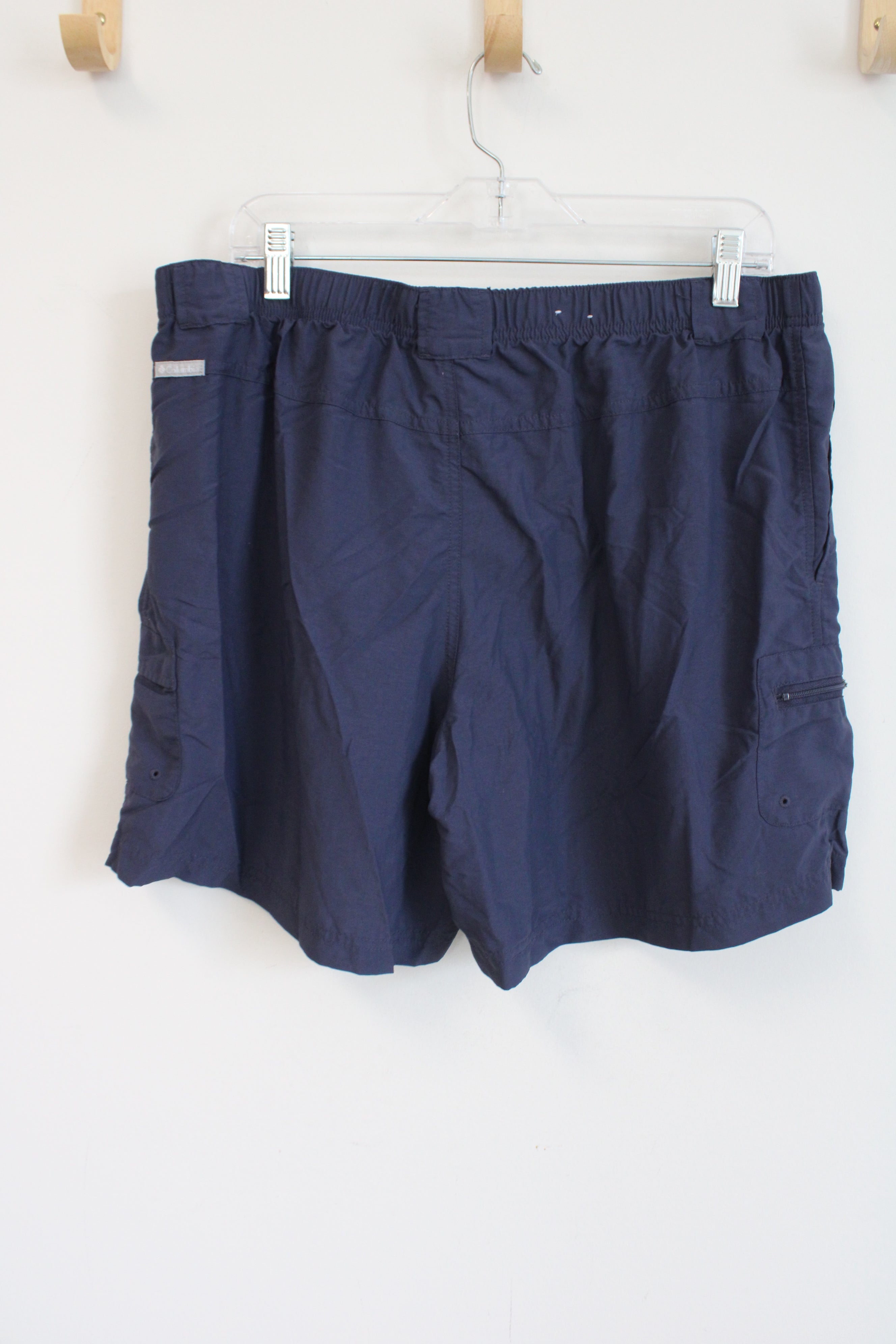 Columbia Blue Nylon Shorts | XL