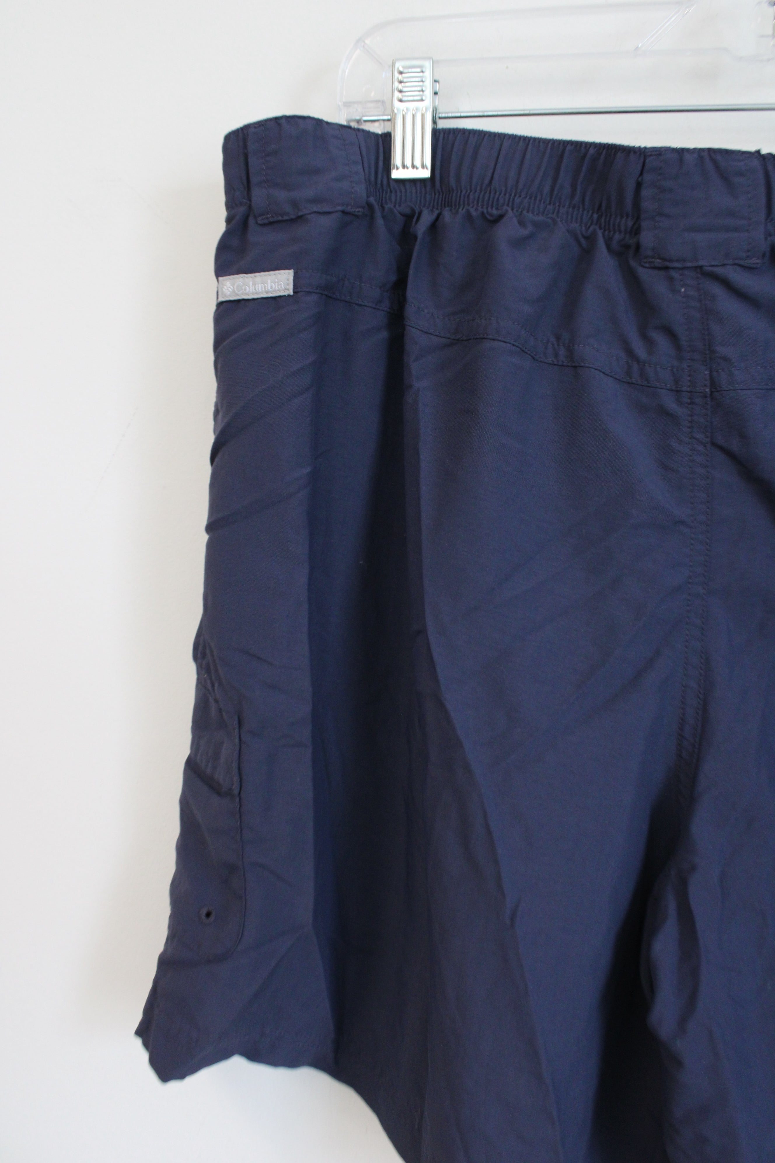 Columbia Blue Nylon Shorts | XL