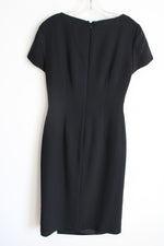 DW3 For David Warren Black Wrap Vintage Fitted Dress | 8