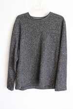 Van Heusen Flex Classic Fit Gray Heathered Pullover Sweatshirt | L