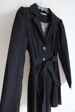 Maurices Black Lightweight Trench Coat | S