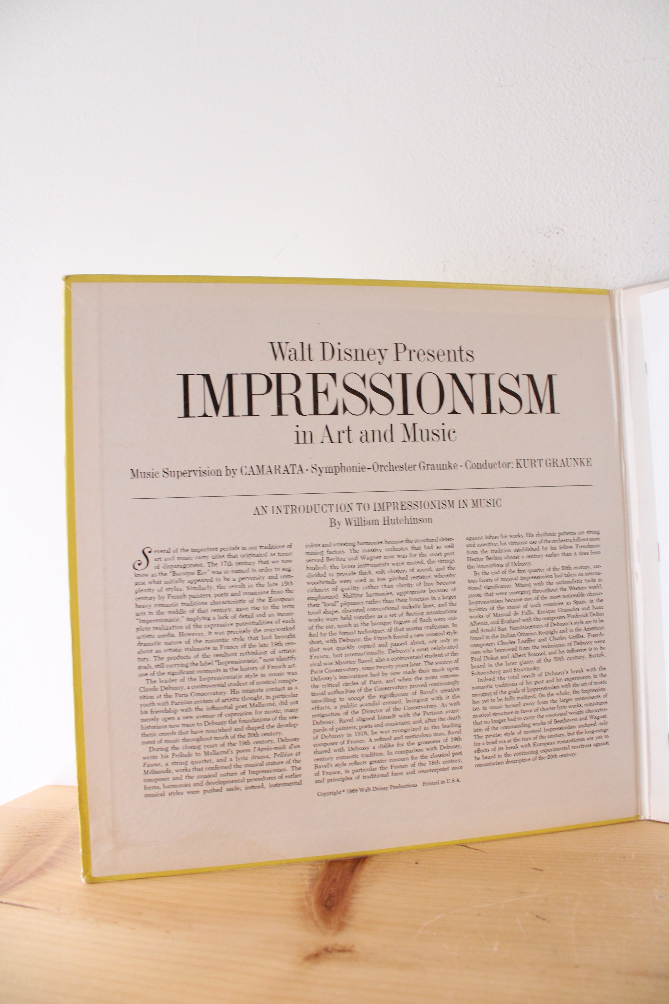 Walt Disney Presents Impressionism In Art And Music Vinyl