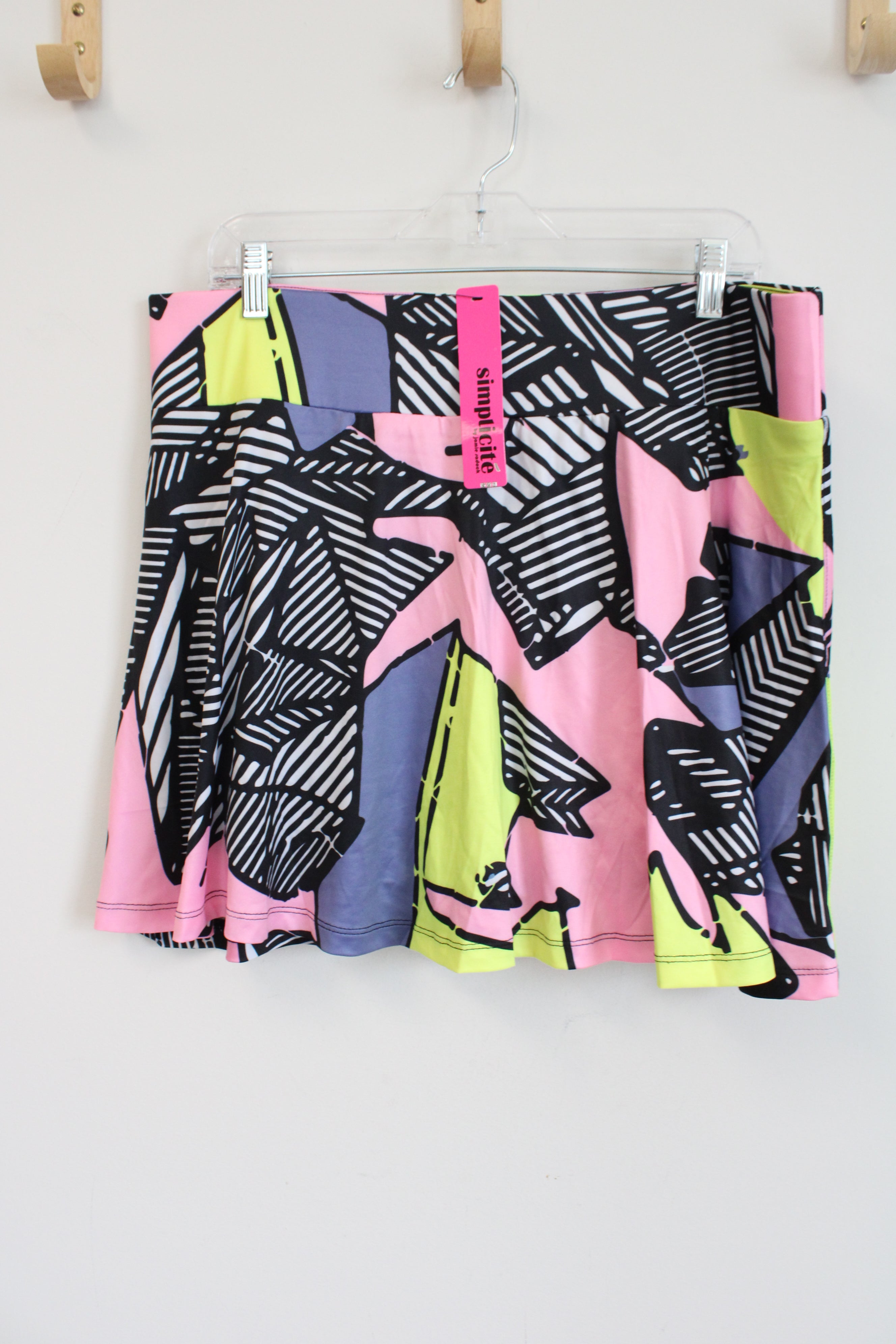 NEW Simplicite By Jamie Sadock Bold Patterned Skort | XL