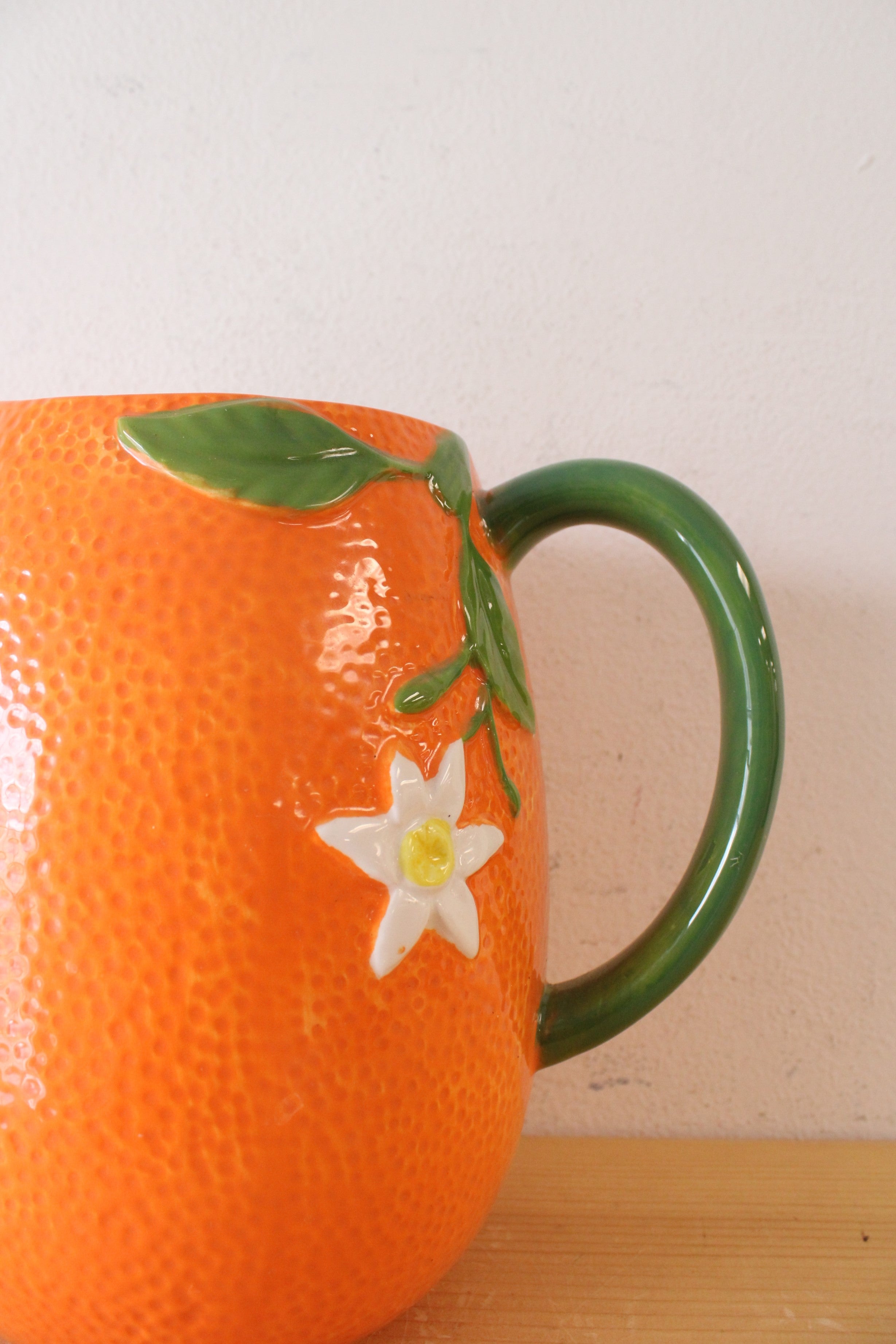 Arlington Designs Orange Textured Large Pitcher