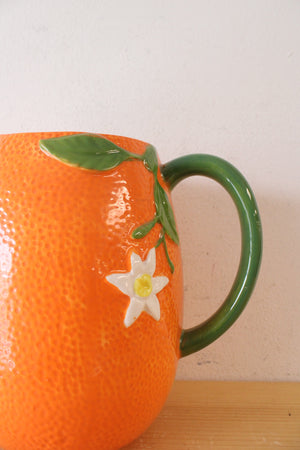 Arlington Designs Orange Textured Large Pitcher