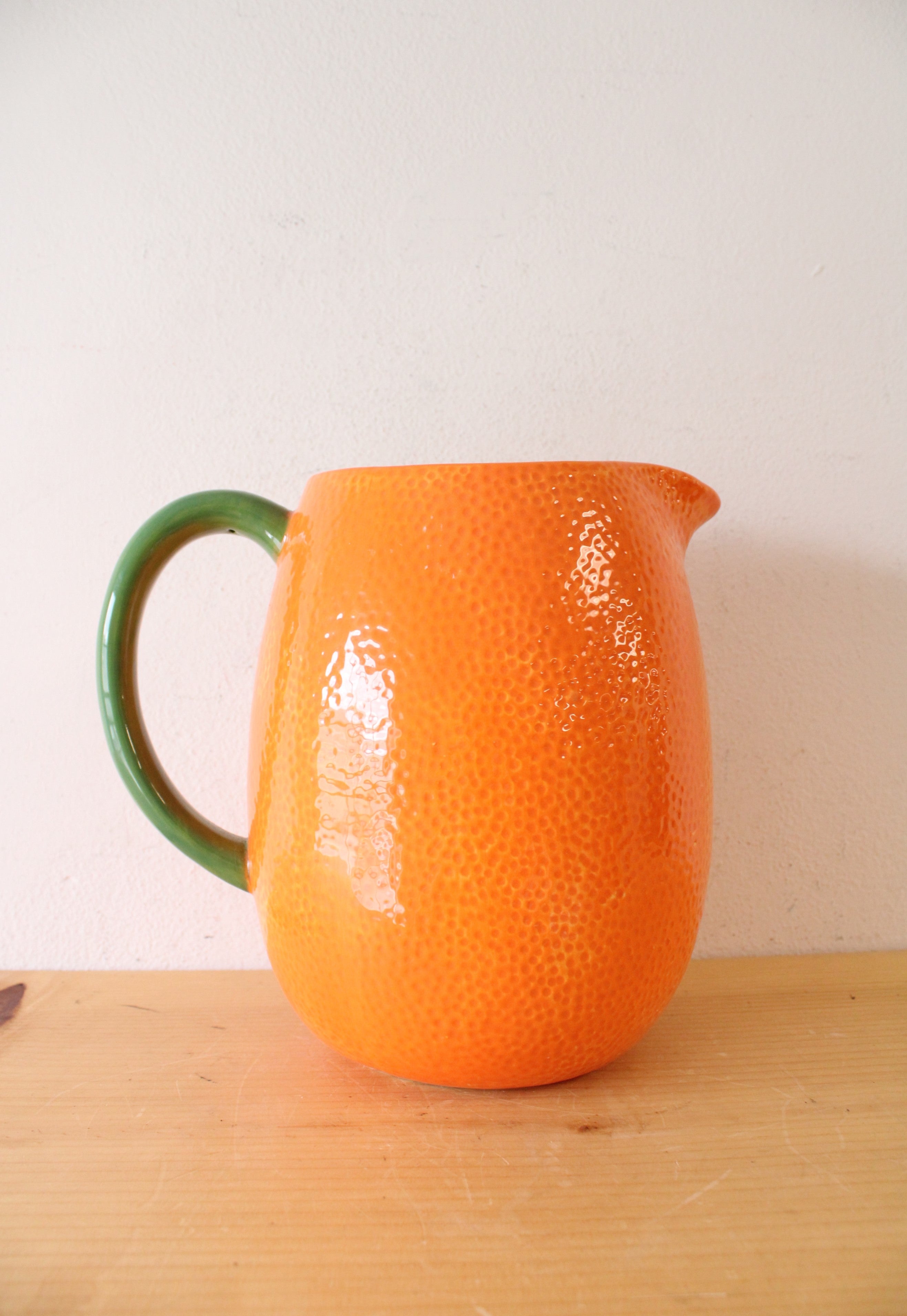 Arlington Designs Orange Textured Large Pitcher