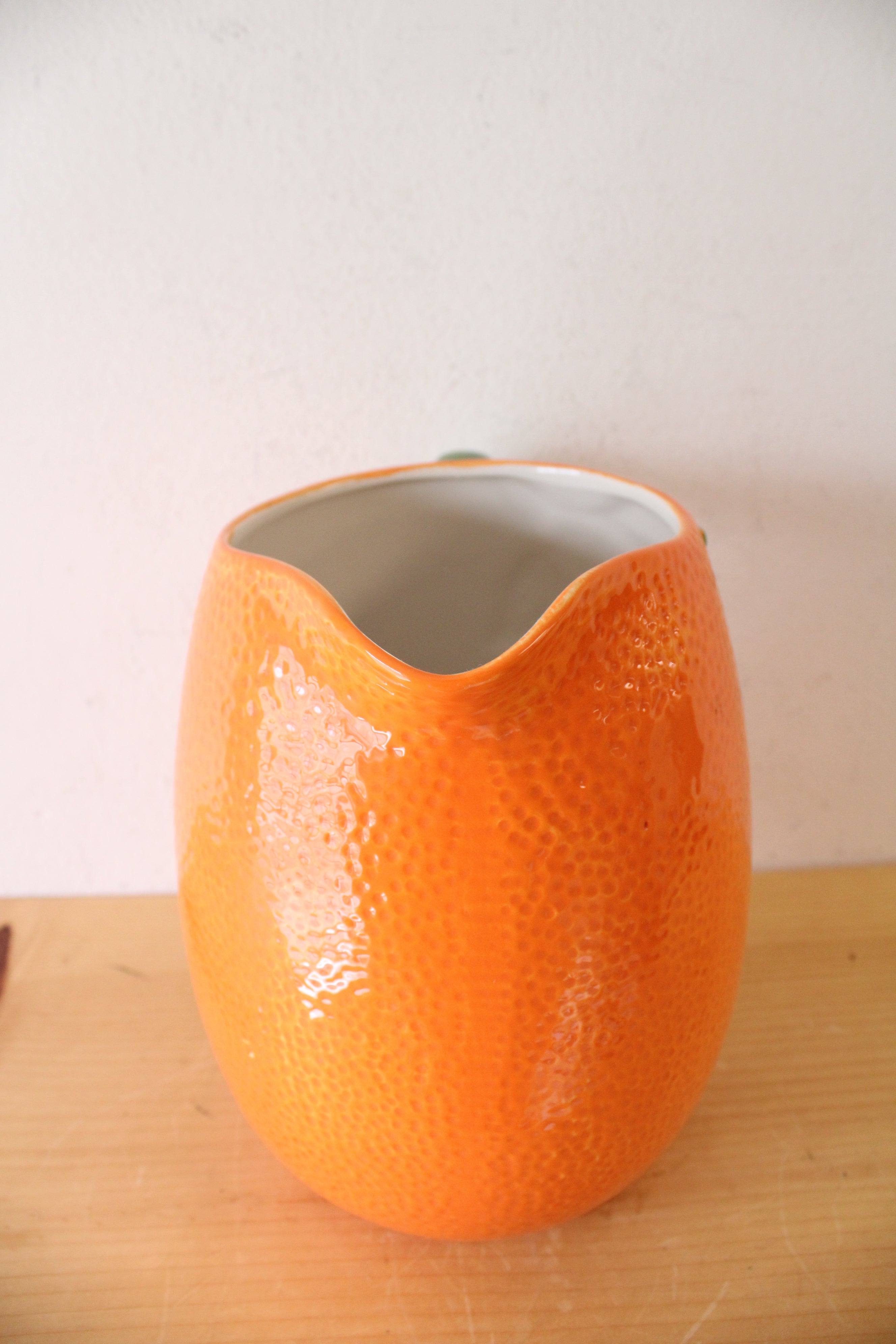 Arlington Designs Orange Textured Large Pitcher