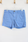 American Eagle Blue Super Stretch Midi Chino Shorts | 10