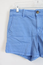 American Eagle Blue Super Stretch Midi Chino Shorts | 10