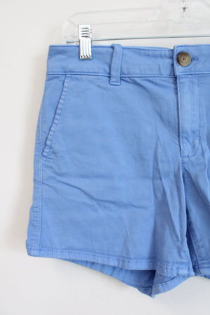 American Eagle Blue Super Stretch Midi Chino Shorts | 10