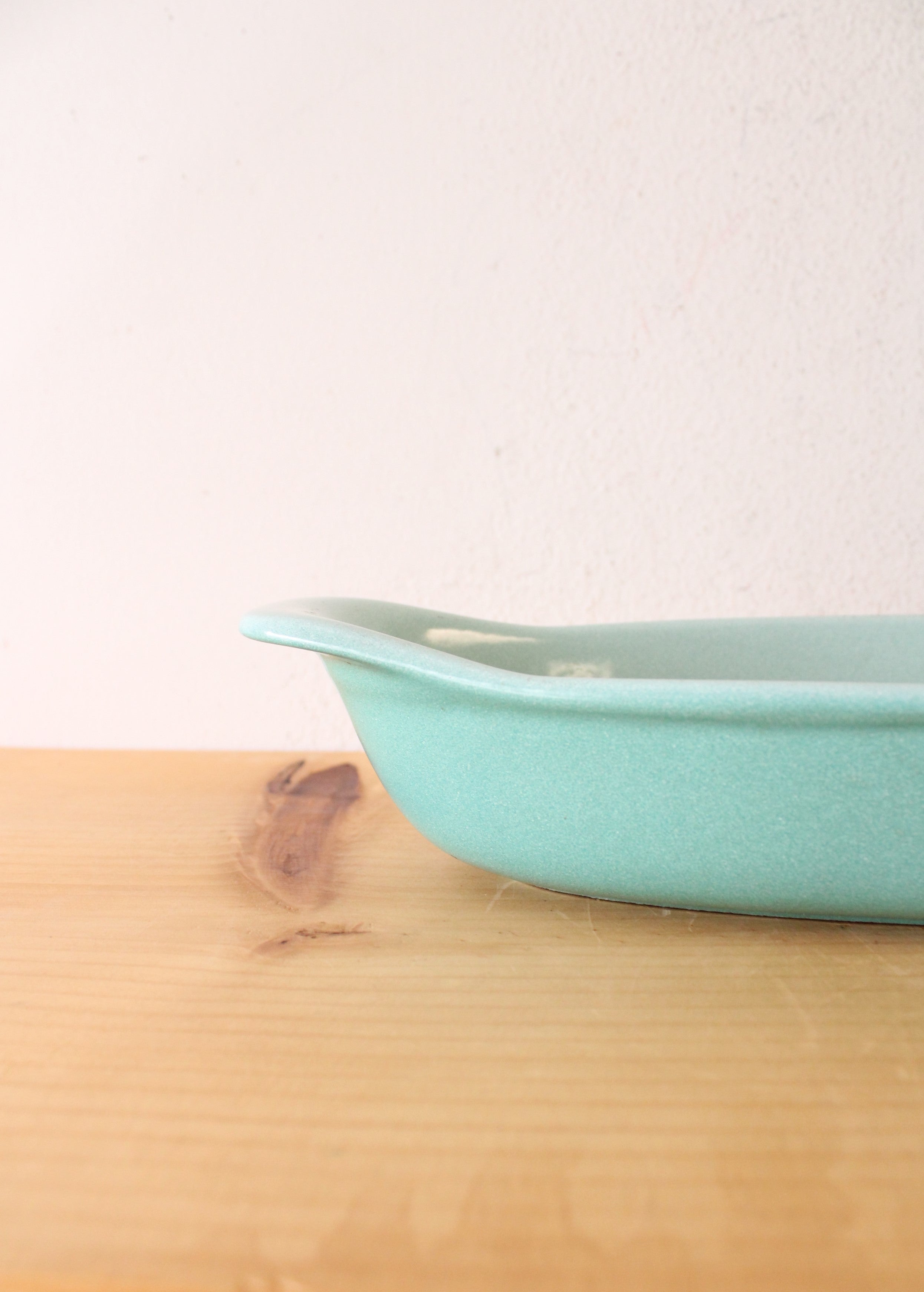 Prizer Ware Teal Long Ceramic Oval Dish