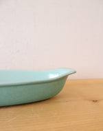 Prizer Ware Teal Long Ceramic Oval Dish