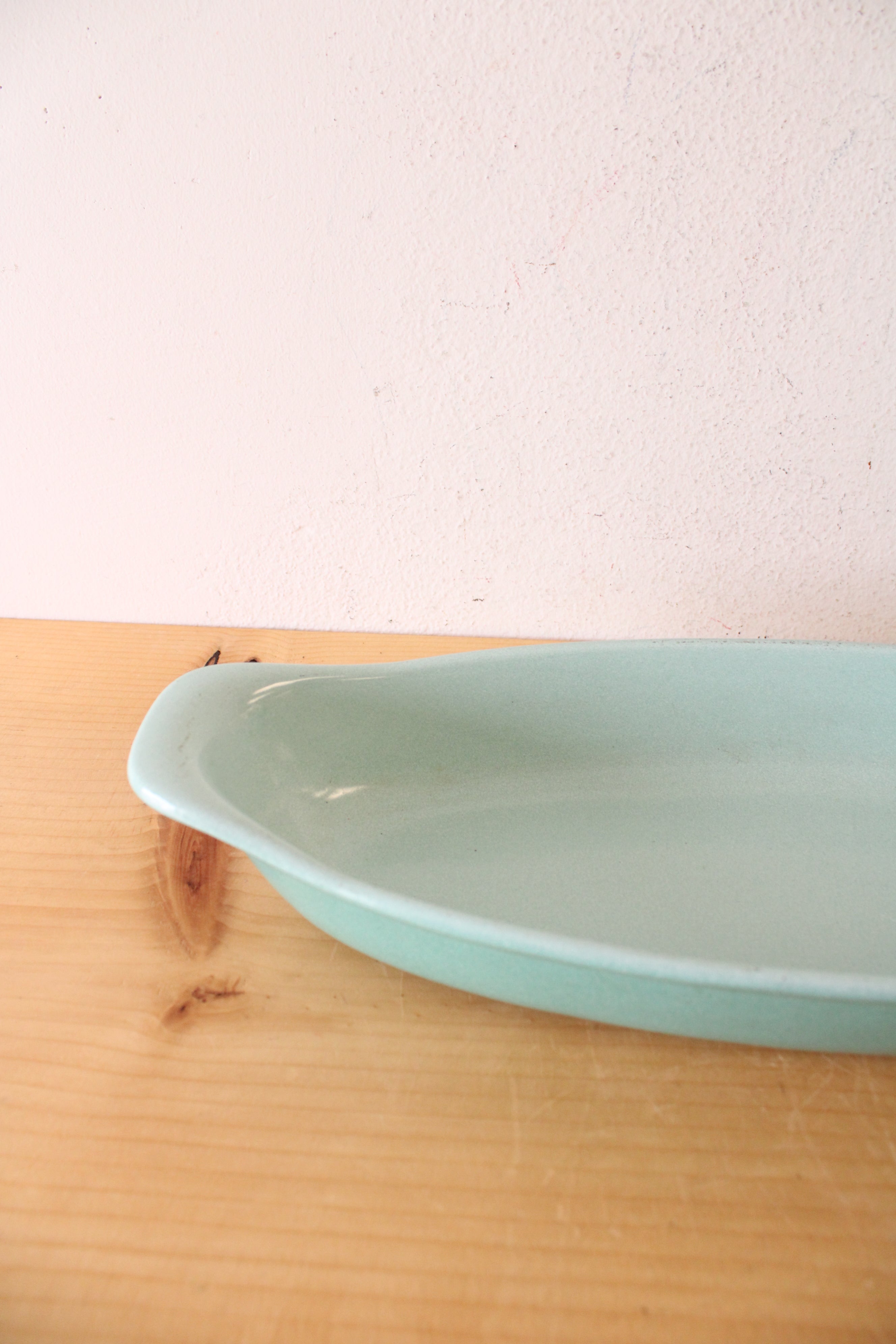 Prizer Ware Teal Long Ceramic Oval Dish