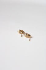 Sunstone Pear 585 Yellow Gold Stud Earrings
