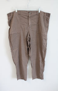 Sonoma Brown Lightweight Cotton Pants | 22W