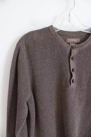 G.H. Bass Earth Brown Knit Henley | L