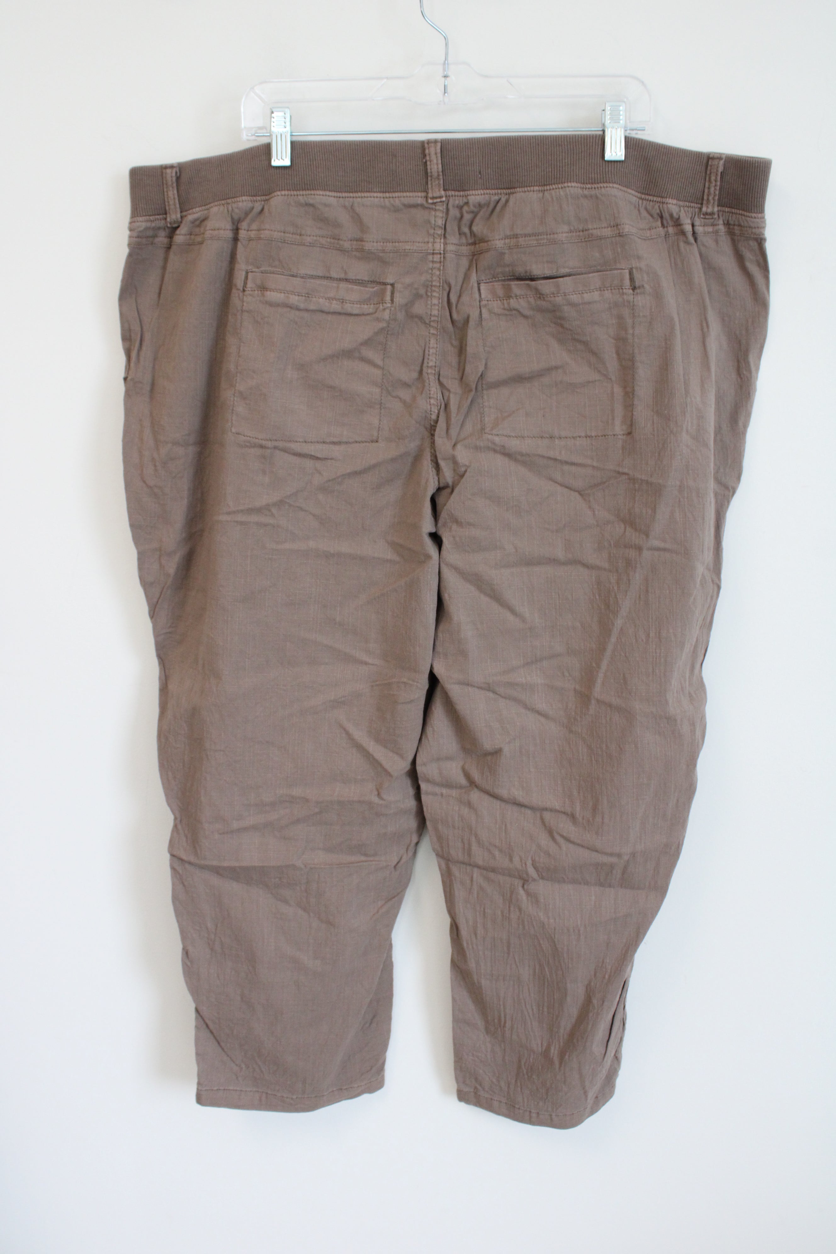 Sonoma Brown Lightweight Cotton Pants | 22W