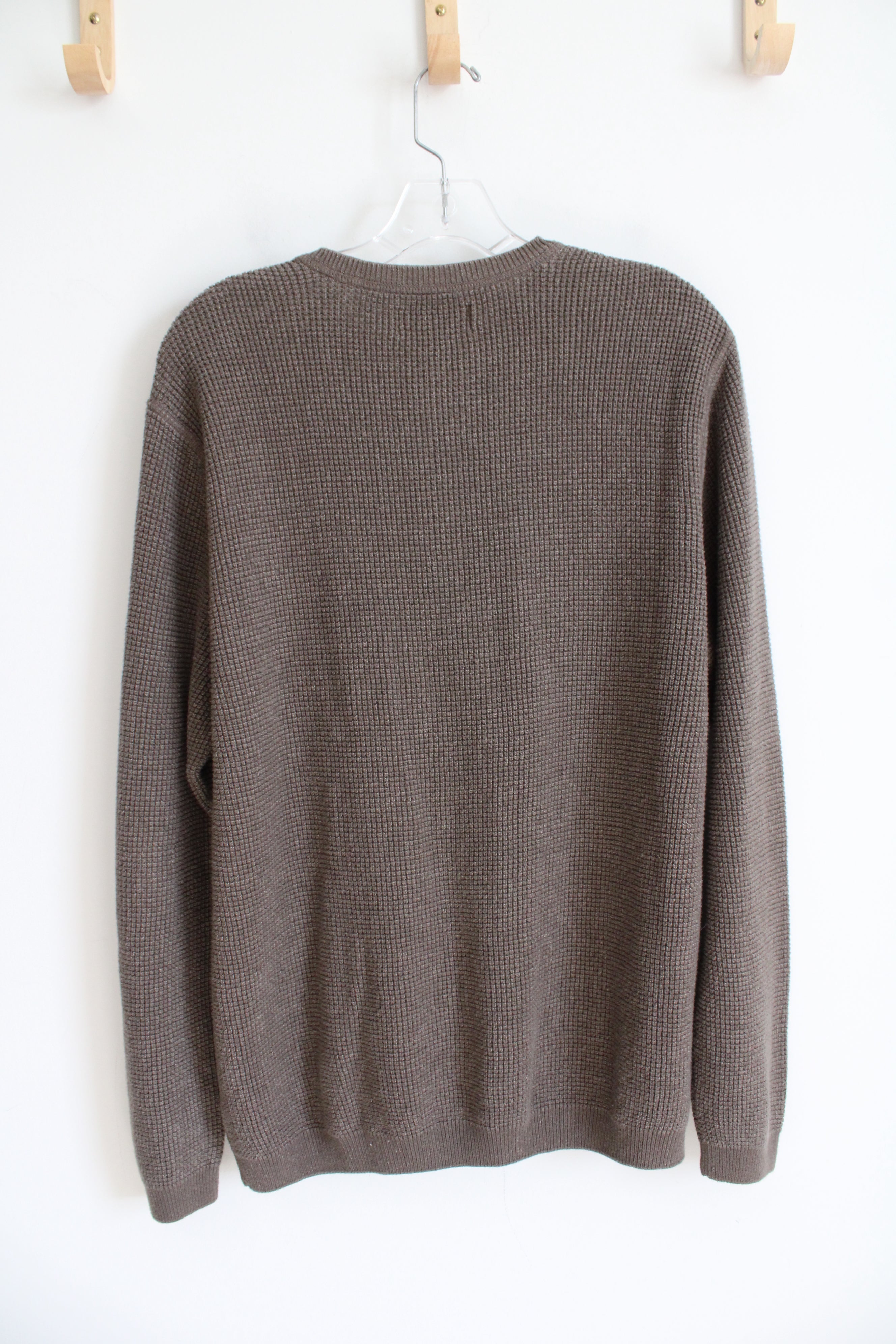 G.H. Bass Earth Brown Knit Henley | L