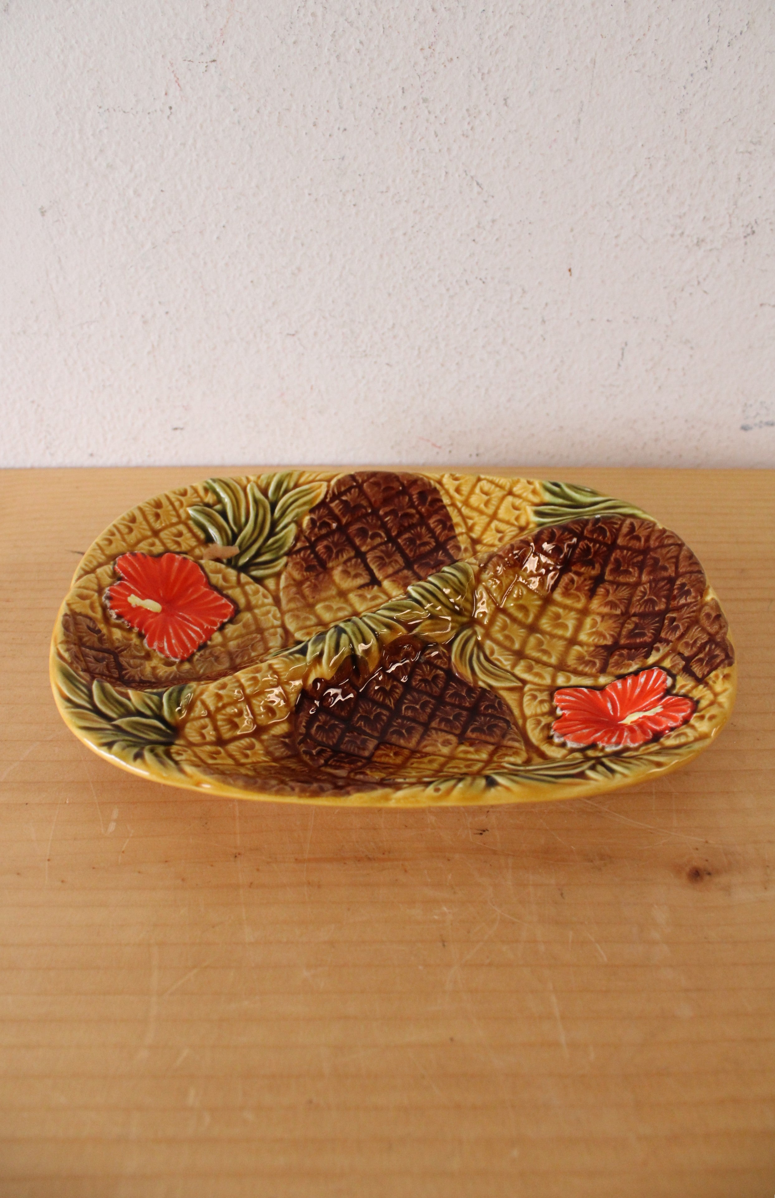 Florida Pineapple & Floral Small Divided Tray