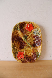 Florida Pineapple & Floral Small Divided Tray